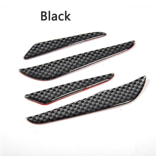 4Pcs Carbon Fiber Design Door Anti-collision Rubber Strips