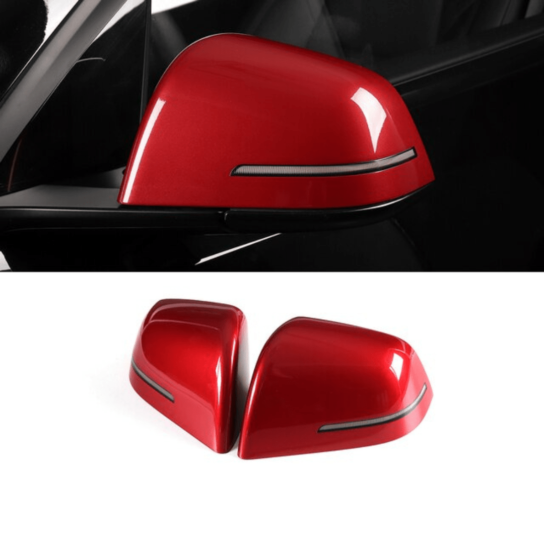 Retrofit Replacement Side Mirror Covers With Blinkers For Tesla Model Y 2020-2022 - PimpMyEV