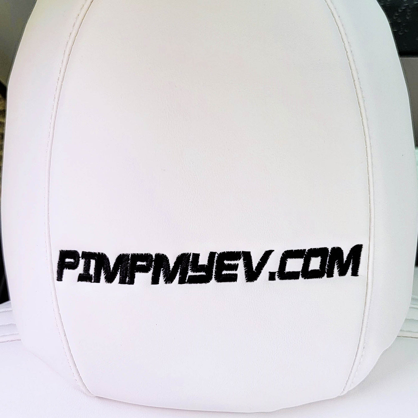 Headrest Text Customization Service Add On - PimpMyEV