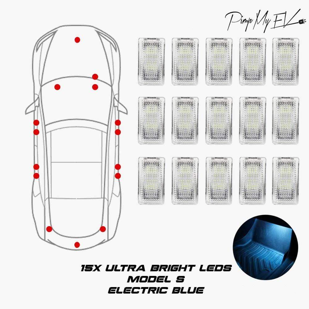 LED-Licht 2er Set für Tesla Model S, 3, X und Y; Einstiegslicht u