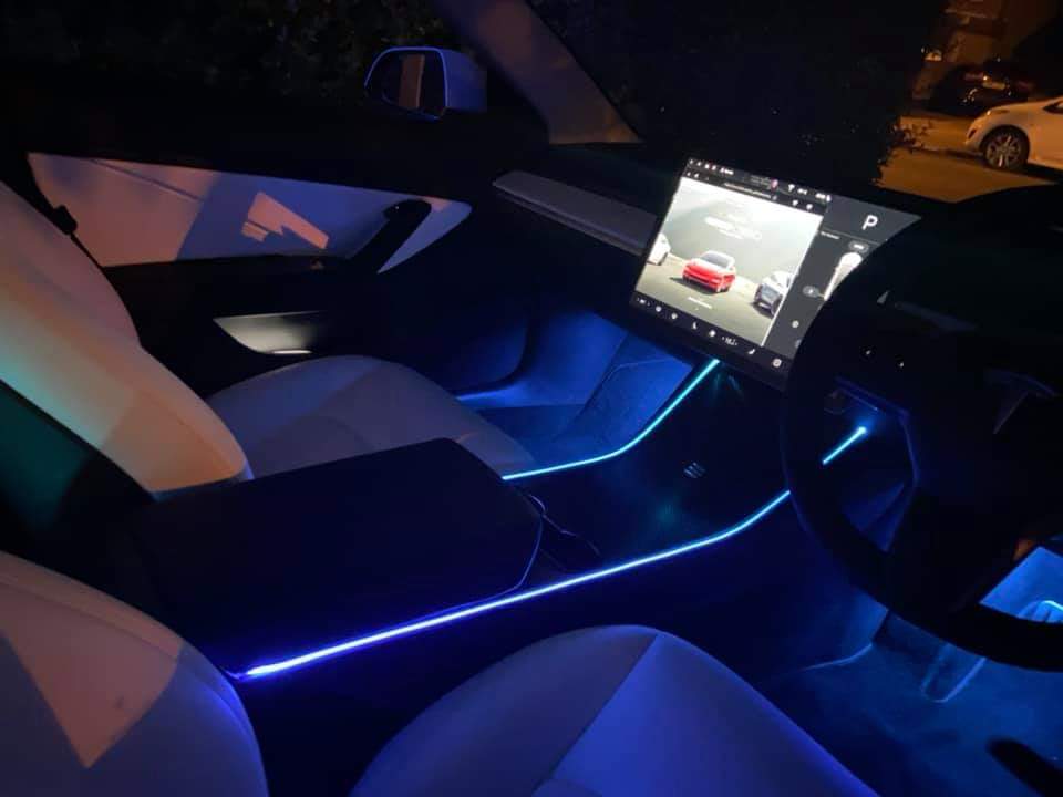 Led Kofferraum-Licht für Tesla Model 3 Aufhellung Beleuchtung Atmosphäre  Licht Innenraum Modifikation Dekorative LED-Licht Zubehör