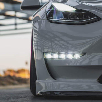 Front Fog Lights Sequential Turn Signal Upgrade Kit For Model 3 2017-2021 - PimpMyEV