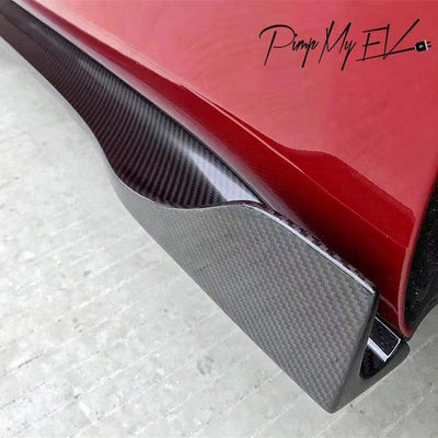 Genuine Carbon Fiber Blade Front Lip For Model 3 (Gloss) - PimpMyEV