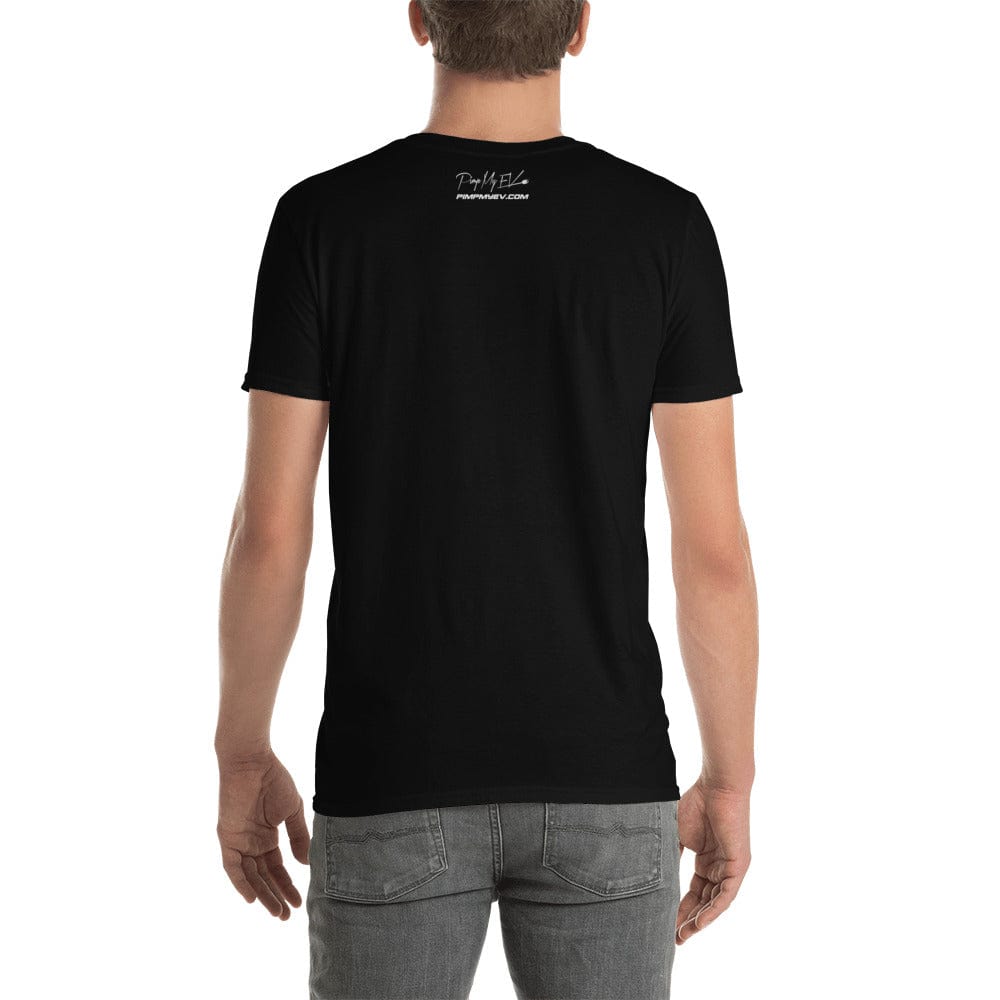 Ludicrous AF US Forces Font Short-Sleeve Unisex T-Shirt For Tesla Enthusiasts - PimpMyEV
