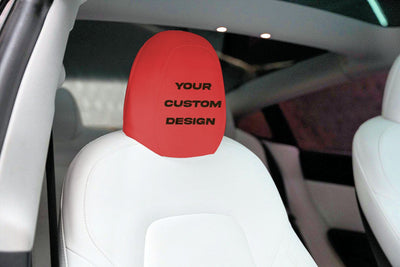 Tesla Kopfstützenbezug, personalisierter lustiger Hut für Modell 3/Y/S/X