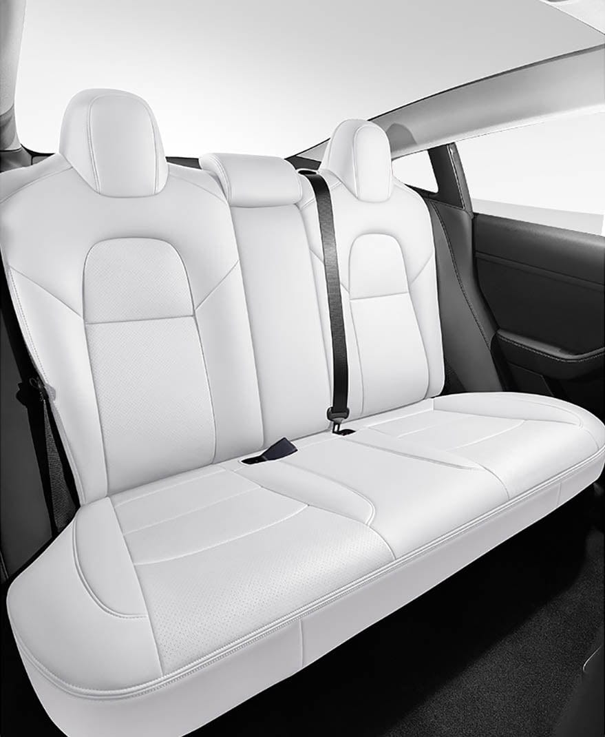 Premium Customizable Vegan Tesla Model 3 Leather Seat Covers 2017-2022 - PimpMyEV