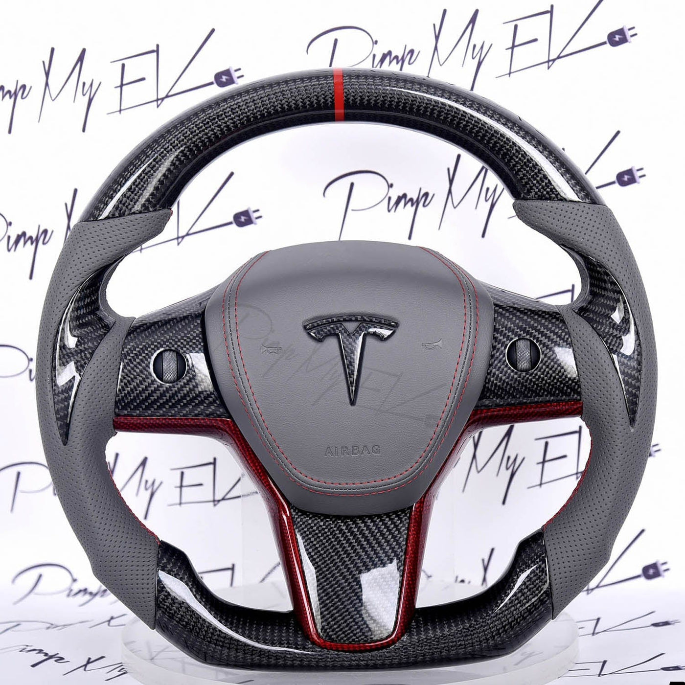 Custom Dry Carbon Fiber Lenkradersatz für Tesla Model 3 & Model Y