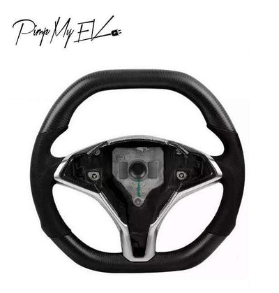 Custom Dry Carbon Fiber Steering Wheel Replacement for Model S & Model X (Various Options) - PimpMyEV