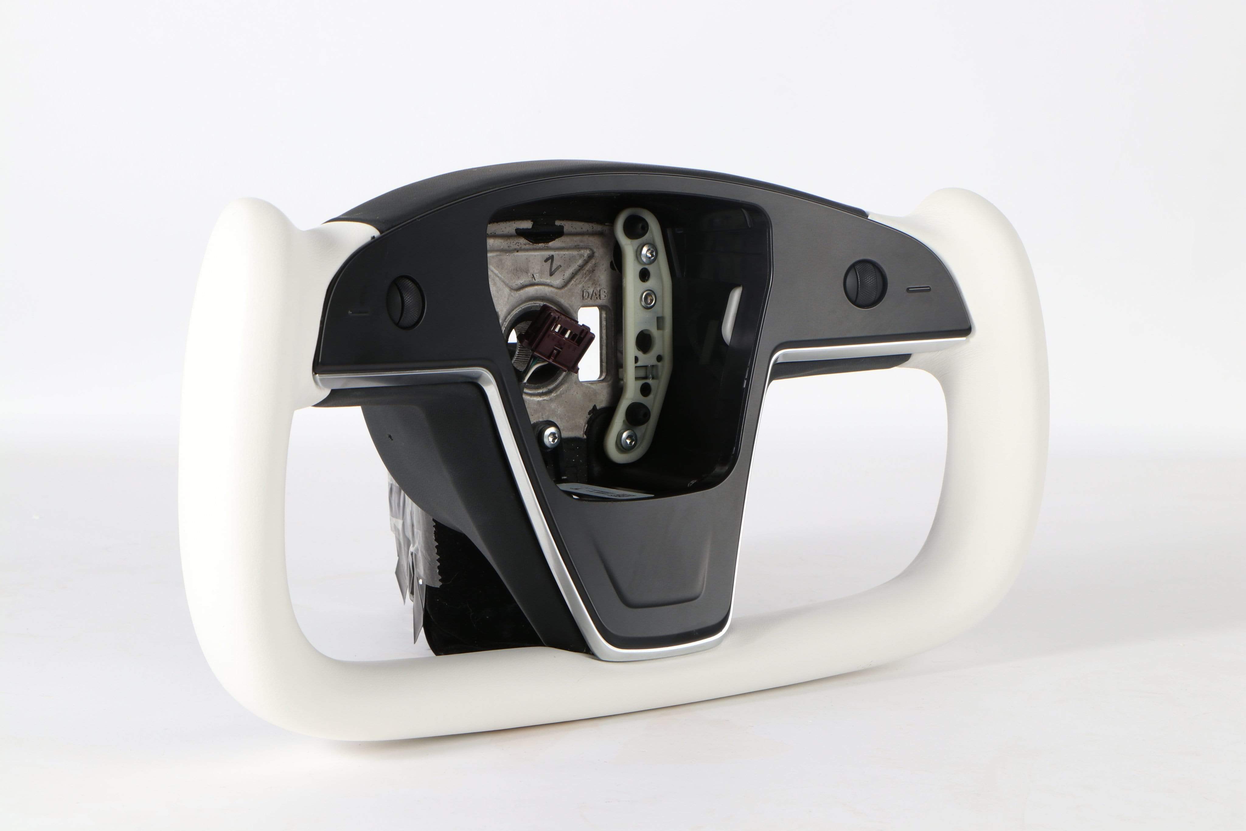 Custom Dry Carbon Fiber Yoke Steering Wheel Replacement for Tesla Model S/X  Or Plaid 2021-2023