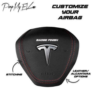 Custom Made Carbon Fiber Steering Wheel Replacement for Tesla Model S / X - PimpMyEV