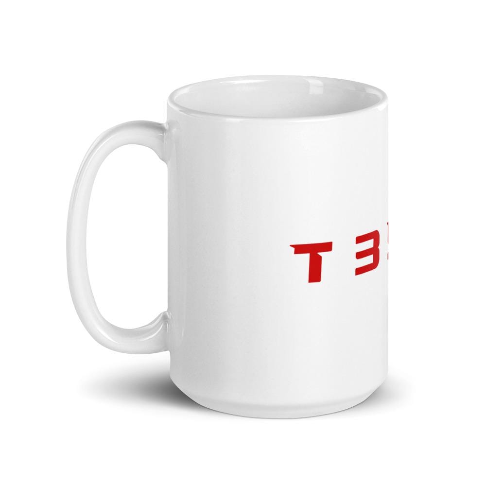 Tesla T35L4 White glossy mug - PimpMyEV