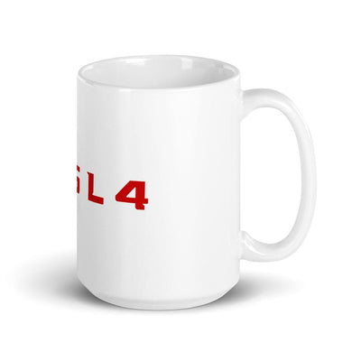 Tesla T35L4 White glossy mug - PimpMyEV