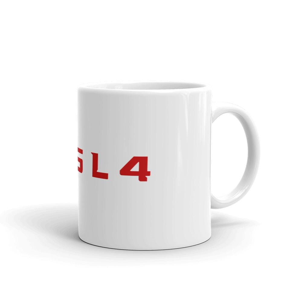 Tesla T35L4 White glossy mug - PimpMyEV