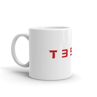 Tesla T35L4 White glossy mug - PimpMyEV