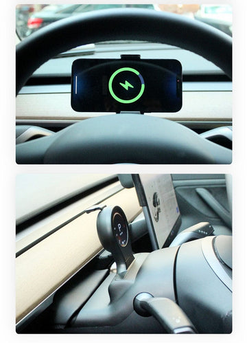 Mini Instrument Cluster Wireless Charger Switchback Combo For Tesla Model Y 2020-2022 - PimpMyEV