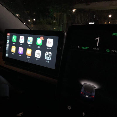 Multimedia IOS Apple Carplay Android Auto V2 Dashboard Display by Hansshow for Tesla Model 3 & Y LHD - PimpMyEV