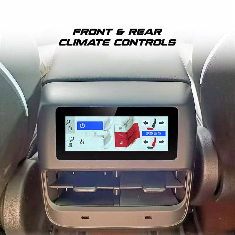 Rear Climate & Media Control Screen For Tesla Model 3/Y 2017-2023
