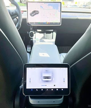 Hinterer Unterhaltungs- und Klimaanlagenbildschirm für Tesla Model 3/Y  2017-2023