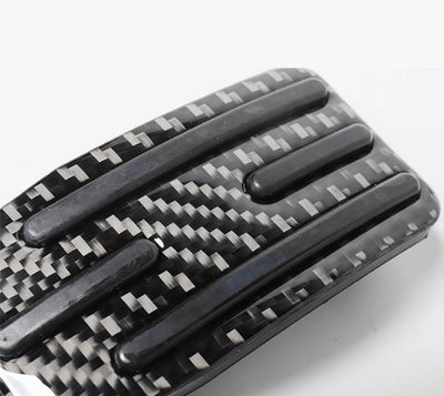 2PCs Carbon Fiber Style Non-Slip Pedal Cover Set for Model S 3 X Y (2 options) - PimpMyEV