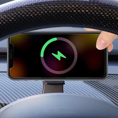 Qi Wireless Charging Mobile Phone Steering Mount For Tesla Model Y 2020-2022 - PimpMyEV