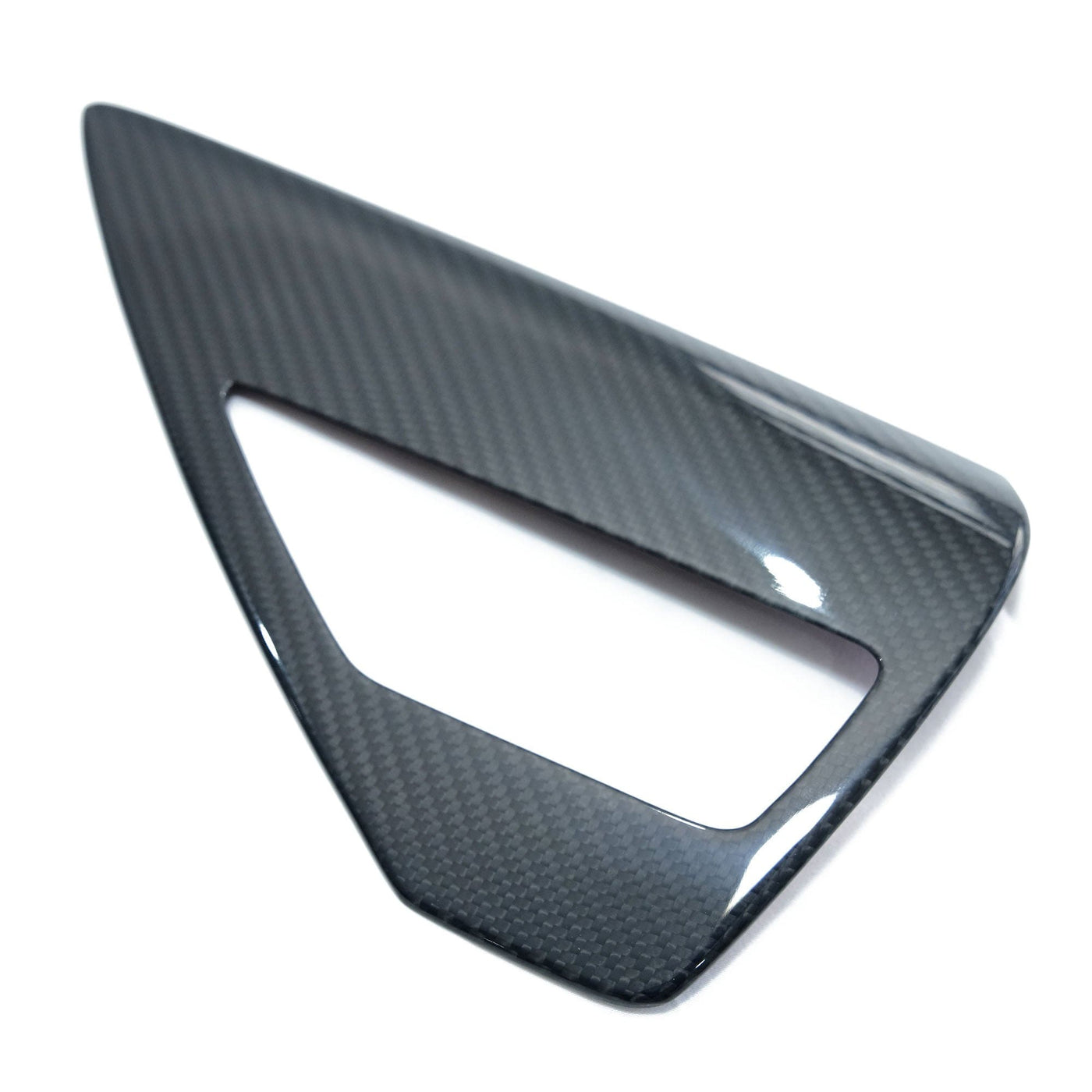 2PCs Genuine Gloss Carbon Fiber Tailgate Light Side Covers Set for Tesla Model Y 2020-2023 - PimpMyEV