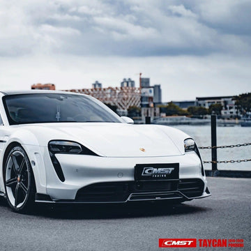 CMST Genuine Carbon Fiber Front Lip For Porsche Taycan Turbo & Turbo S 2021-2023 - PimpMyEV
