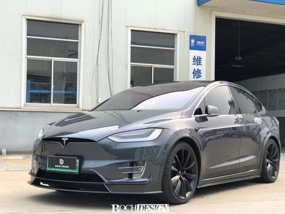 CMST Genuine Carbon Fiber Front Lip For Tesla Model X 2017-2021 - PimpMyEV