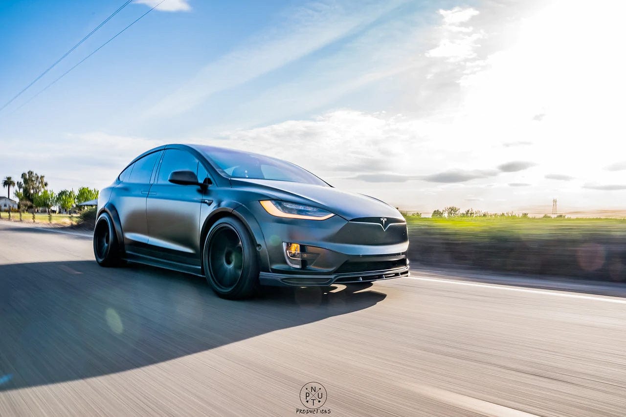 CMST Genuine Carbon Fiber Front Lip For Tesla Model X 2017-2021 - PimpMyEV