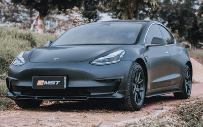 CMST Genuine Carbon Fiber Front Lip V2 For Tesla Model 3 2017-2023 - PimpMyEV