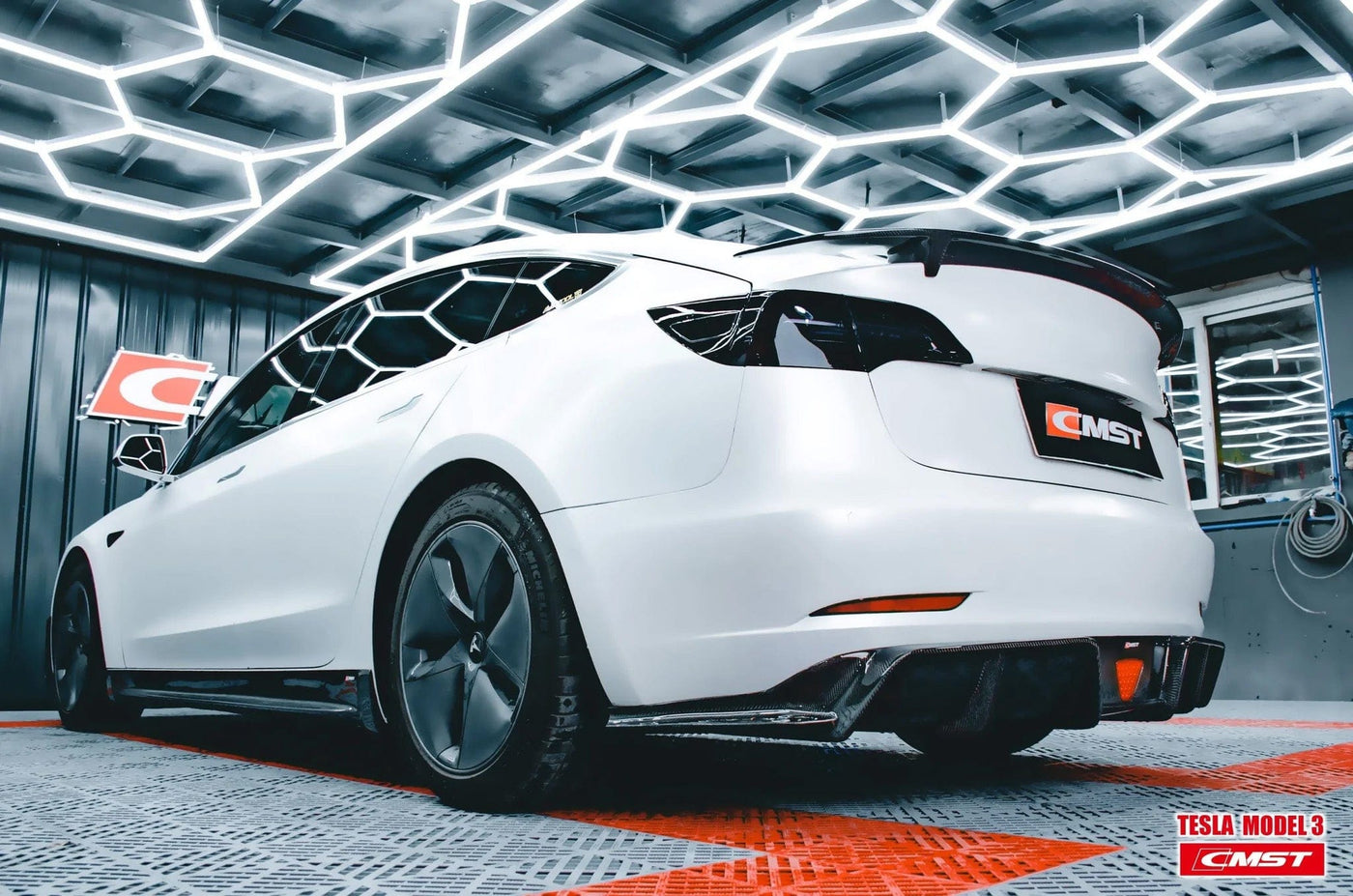 CMST Genuine Carbon Fiber Full Body Kit Style E For Tesla Model 3 2017-2023 - PimpMyEV