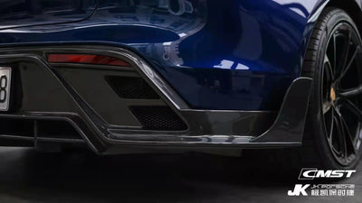 CMST Genuine Carbon Fiber Rear Diffuser For Porsche Taycan Base & 4S 2021-2023 - PimpMyEV