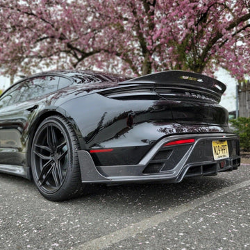 CMST Genuine Carbon Fiber Rear Diffuser For Porsche Taycan Base & 4S 2021-2023 - PimpMyEV