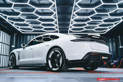 CMST Genuine Carbon Fiber Rear Diffuser For Porsche Taycan Turbo & Turbo S 2021-2023 - PimpMyEV