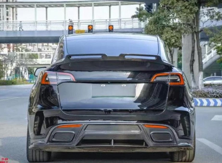CMST Genuine Carbon Fiber Rear Diffuser For Tesla Model Y 2020-2023 - PimpMyEV