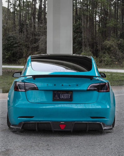 CMST Genuine Carbon Fiber Rear Diffuser V3 For Tesla Model 3 2017-2023 - PimpMyEV