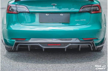 CMST Genuine Carbon Fiber Rear Diffuser V5 For Tesla Model 3 2017-2023 - PimpMyEV