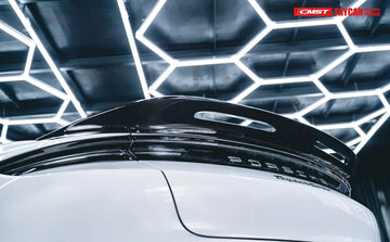 CMST Genuine Carbon Fiber Rear Spoiler For Porsche Taycan Turbo & Turbo S 2021-2023 - PimpMyEV