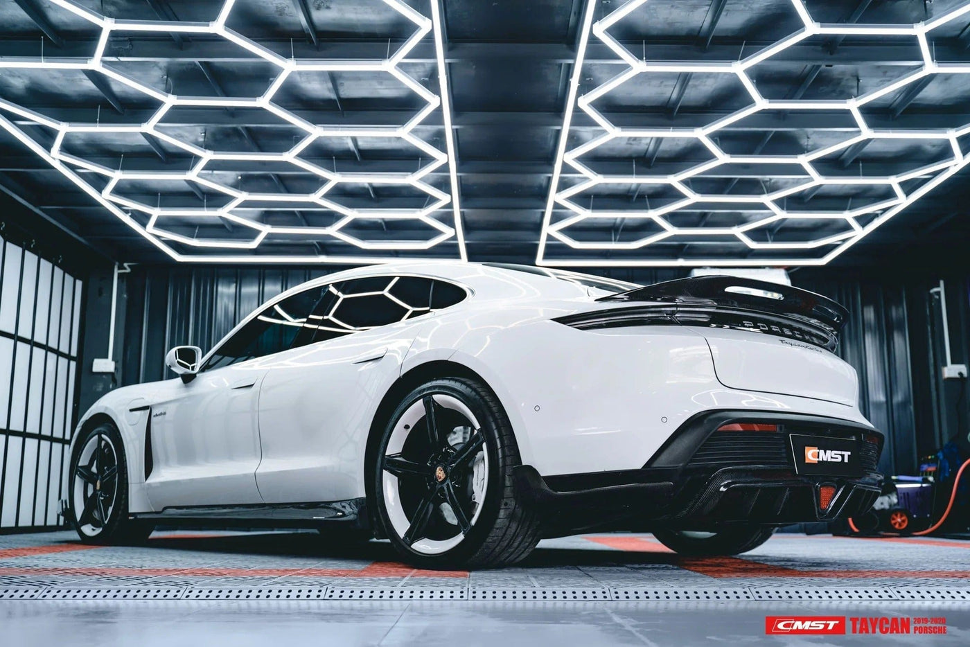 CMST Genuine Carbon Fiber Rear Spoiler For Porsche Taycan Turbo & Turbo S 2021-2023 - PimpMyEV
