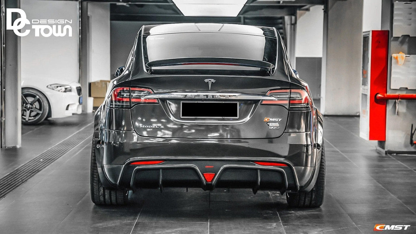 JCING Model X Carbon Fiber Trunk Spoiler Wing for Tesla Model X 2016-2023  Rear Spoiler Lid Aftermarket Car Parts Cars Rear Wing Car Styling Kits  Model