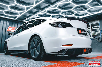 CMST Genuine Carbon Fiber Rear Spoiler V3 For Tesla Model 3 2017-2023 - PimpMyEV