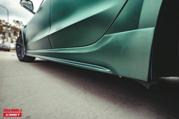 CMST Genuine Carbon Fiber Side Skirts V2 For Tesla Model 3 2017-2023 - PimpMyEV
