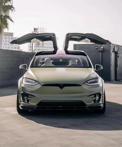 CMST Genuine Carbon Fiber Upper Valences For Tesla Model X 2017-2021 - PimpMyEV