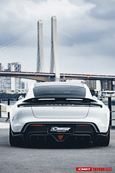 CMST Genuine Carbon Fiber Wide Body Wheel Arches For Porsche Taycan Turbo & Turbo S 2021-2023 - PimpMyEV