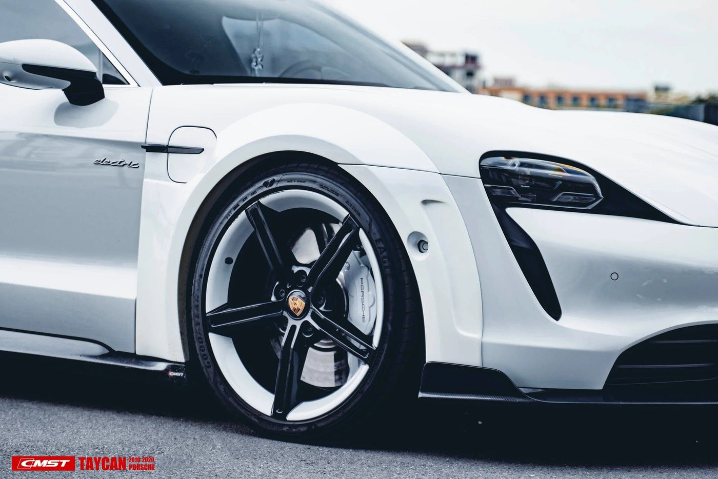 CMST Genuine Carbon Fiber Wide Body Wheel Arches For Porsche Taycan Tu ...