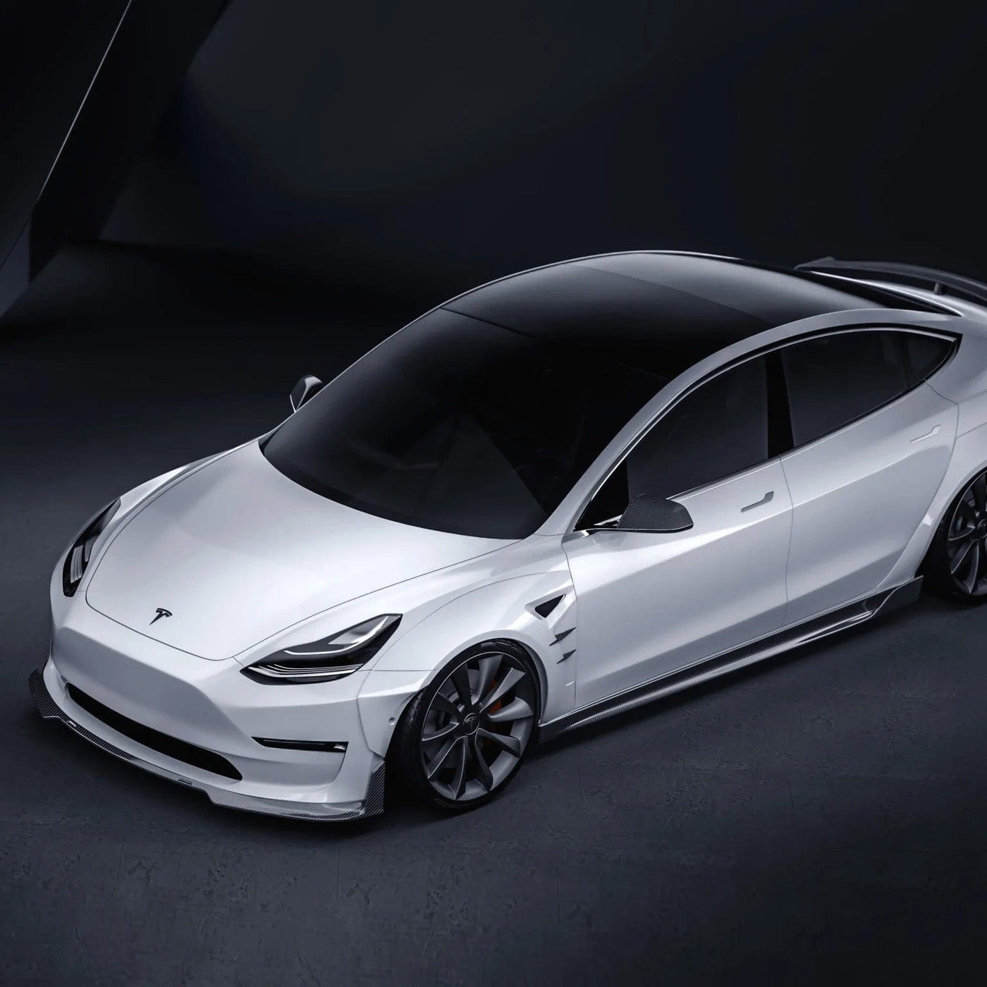CMST Genuine Carbon Fiber Wide Body Wheel Arches For Tesla Model 3 2017-2023 - PimpMyEV