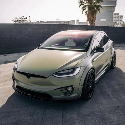 CMST Genuine Carbon Fiber Wide Body Wheel Arches For Tesla Model X 2017-2021 - PimpMyEV