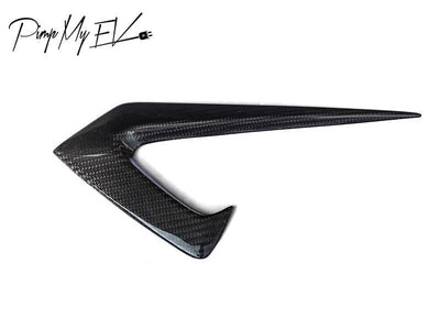 Genuine Carbon Fiber Sidemarker Turn Signal Trim for Model 3 (Gloss) - PimpMyEV