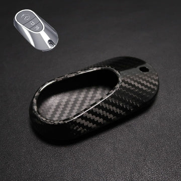 Genuine Carbon Fiber Key Fob Case Cover for Mercedes EQA EQB EQC 2022-2023 - PimpMyEV