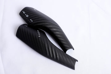Genuine Carbon Fiber Wiper and Driving Shift Switch Covers V3 for Tesla Model 3 Matte 2017-2023 - PimpMyEV