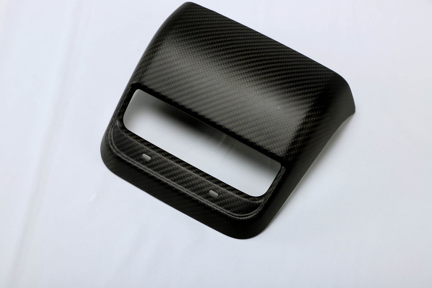 Genuine Matte Carbon Fiber Rear Air Conditioner Vent Fascia V2 for Tesla Model Y 2020-2022 - PimpMyEV